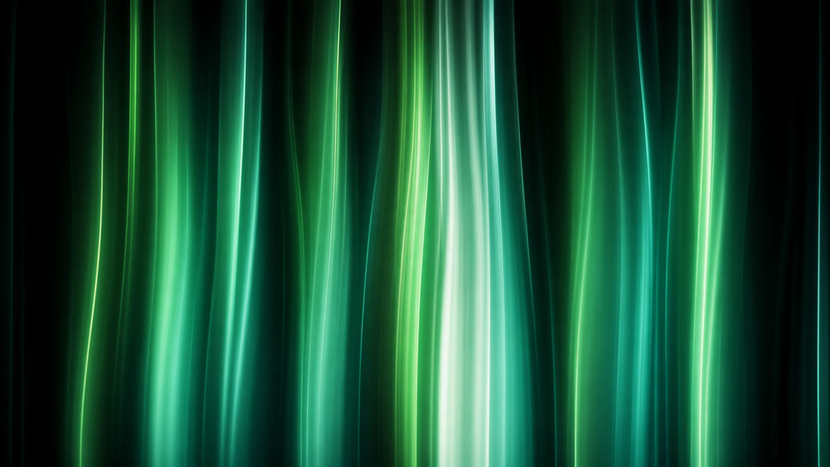 Abstraktes AMOLED Hintergrundbild mit blaugrünen und grünen vertikalen Lichtlinien