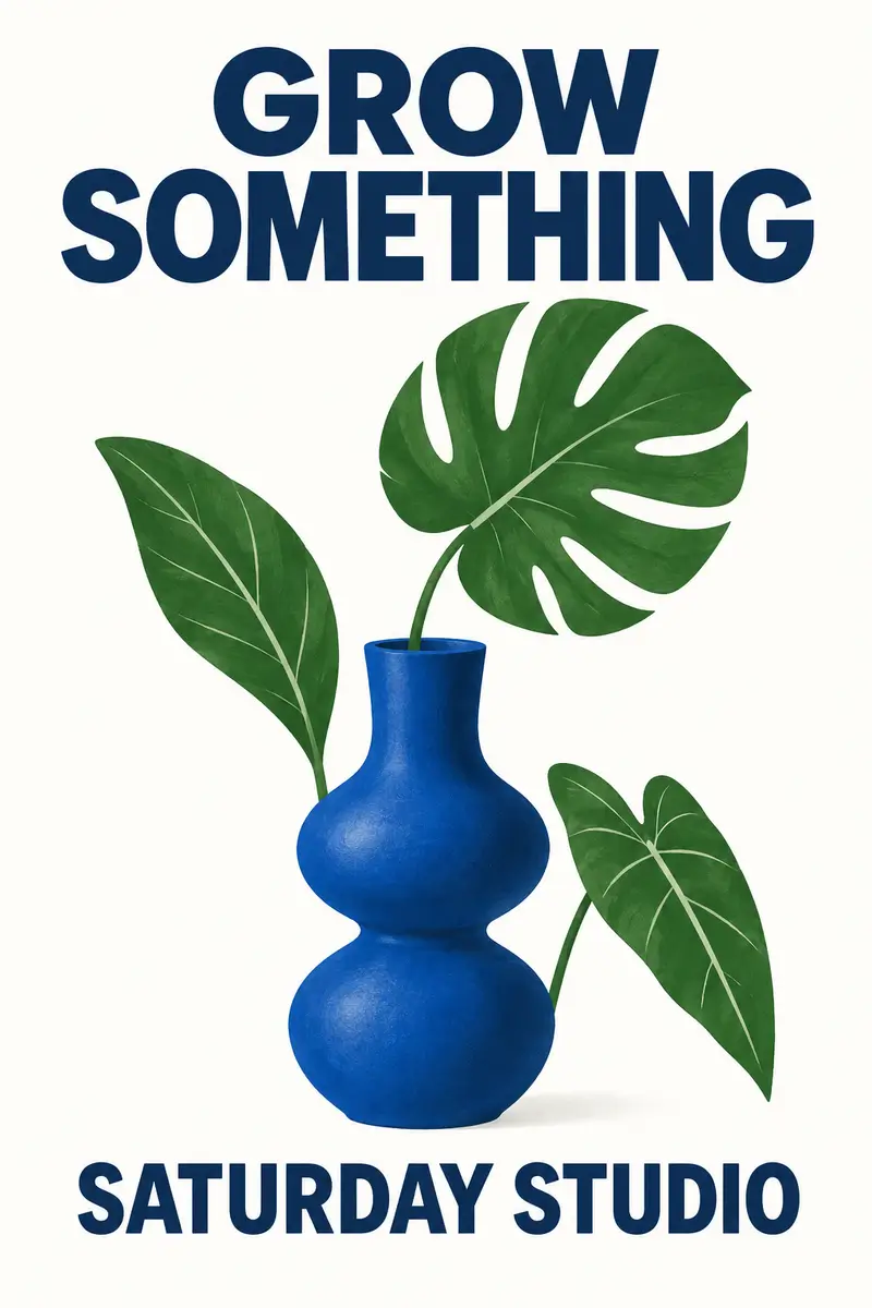 First Flare interpretation of the botanical workshop poster brief