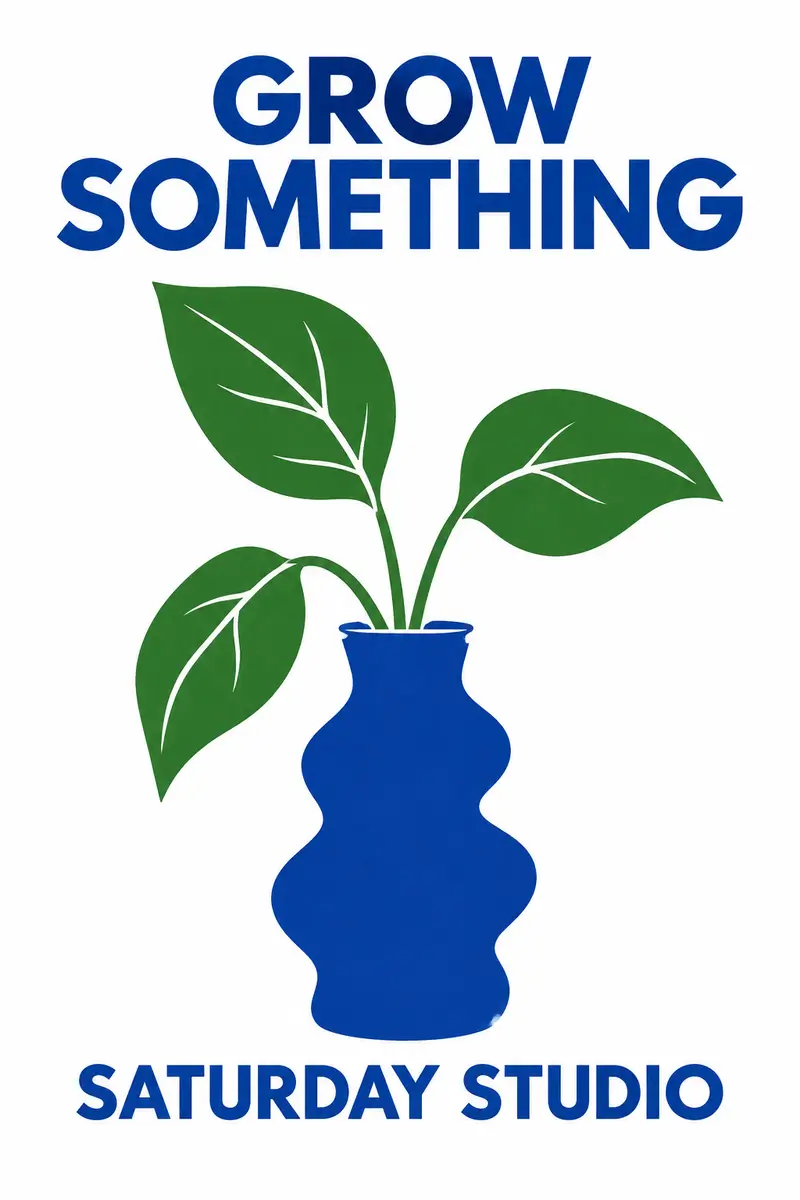 Second Flare interpretation of the same botanical workshop poster brief