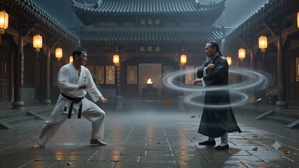 Gemini Omni AI video generation preview with martial arts motion