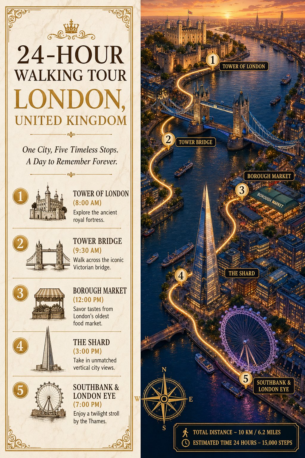 Nano Banana 2 London walking tour infographic result