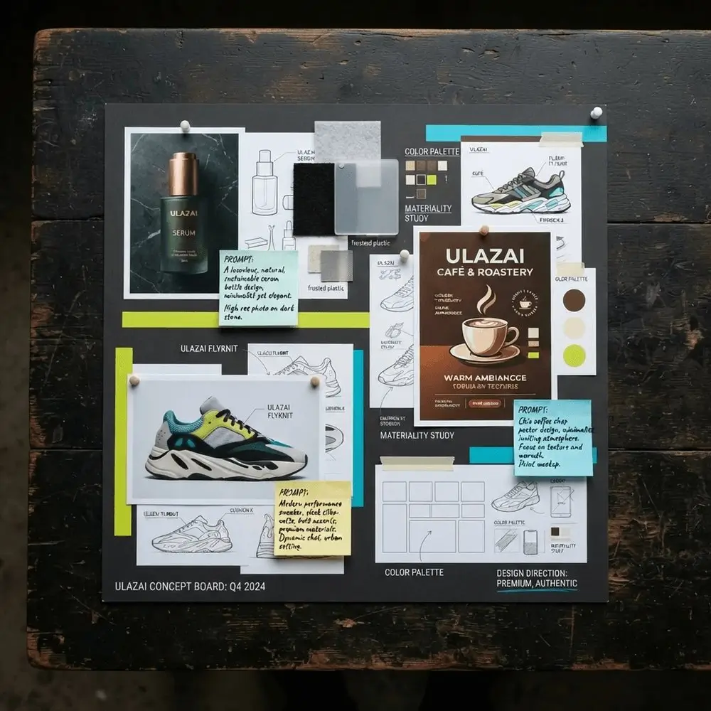 Nano Banana 2 Lite product concept board for commercial draft workflows