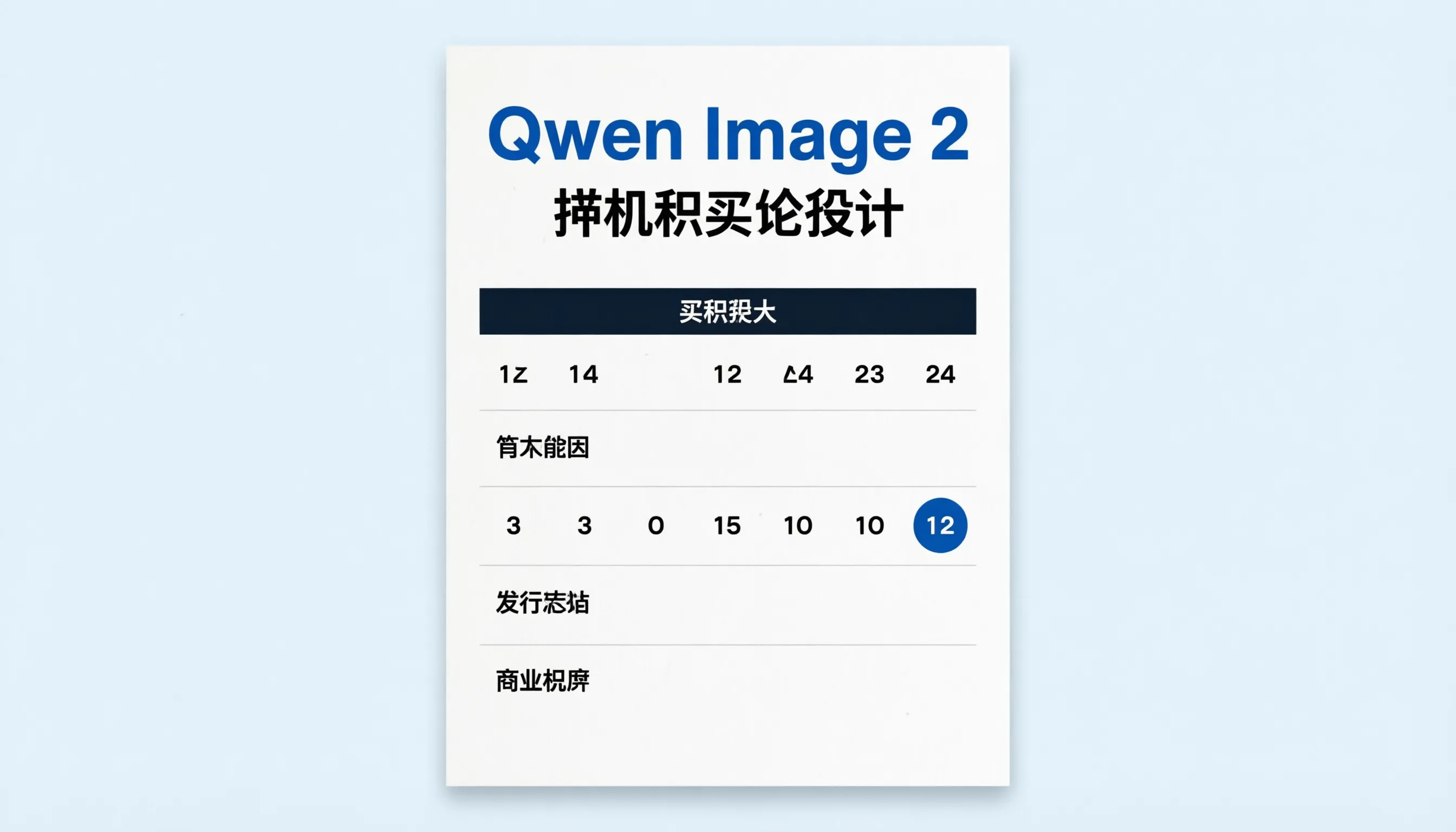 Qwen Image 2 typography poster generation example